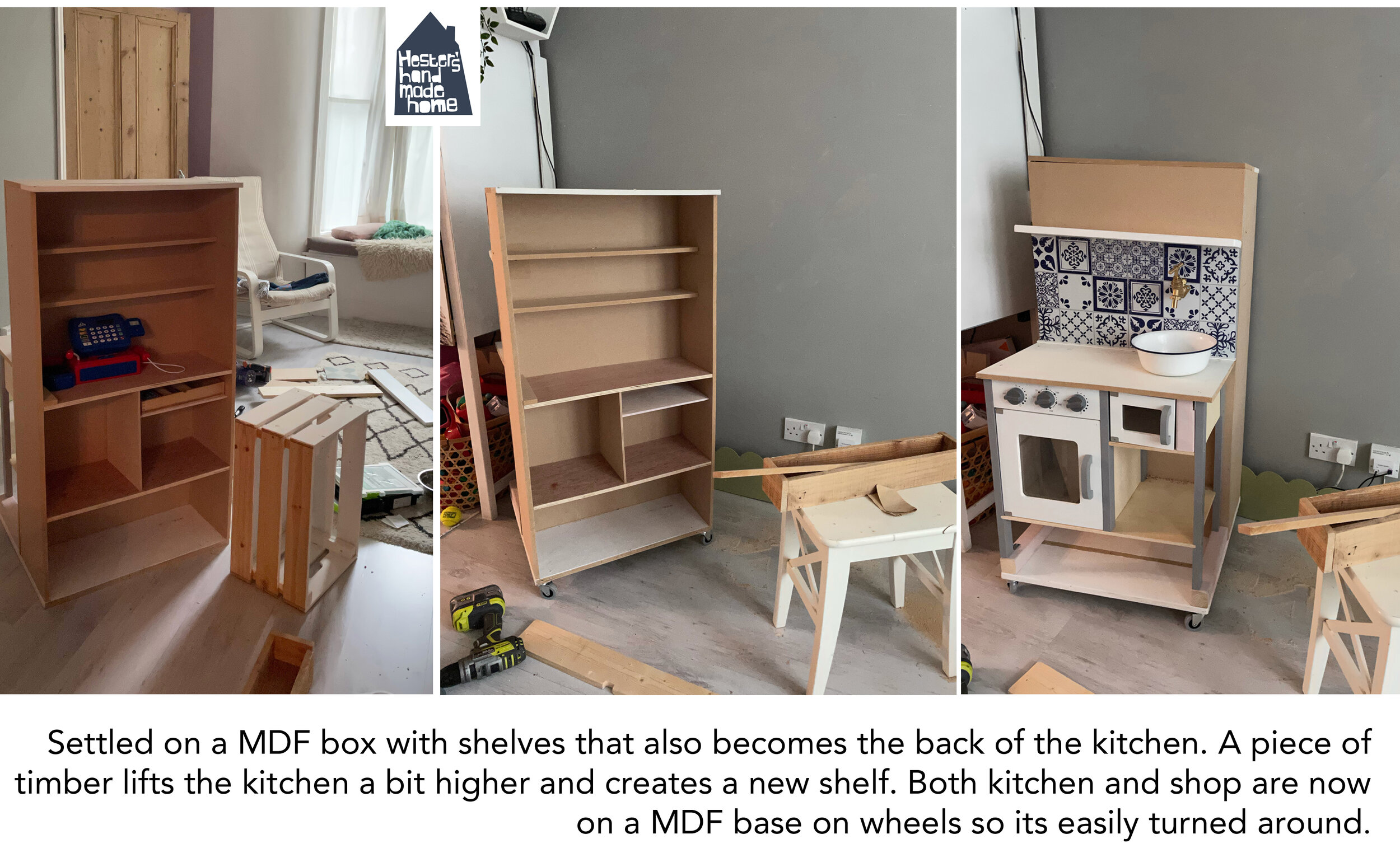 Handmade cheap play kitchen